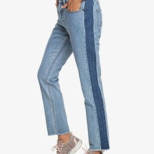 Roxy Boyfriend Jeans Button-Fly Light Wash 24